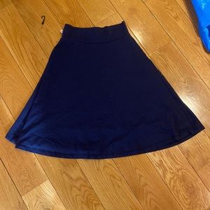 Three bows skirt above knee Navy blue